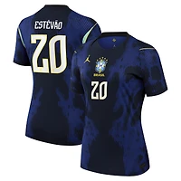 Women's Jordan Brand Estêvão Blue Brazil National Team 2026 Away Match Authentic Jersey
