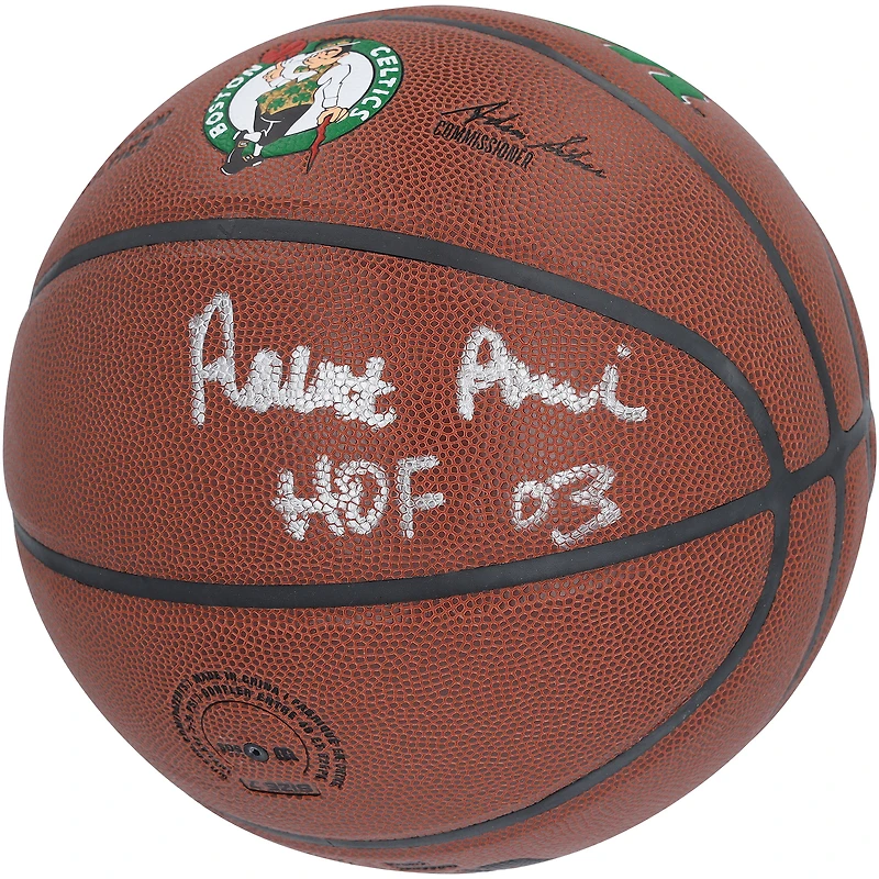 Robert Parish Boston Celtics Autographed Wilson Basketball with "HOF 03" Inscription
