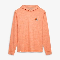 Men's johnnie-O  Heather Orange Cleveland Browns Talon Long Sleeve Hooded T-Shirt