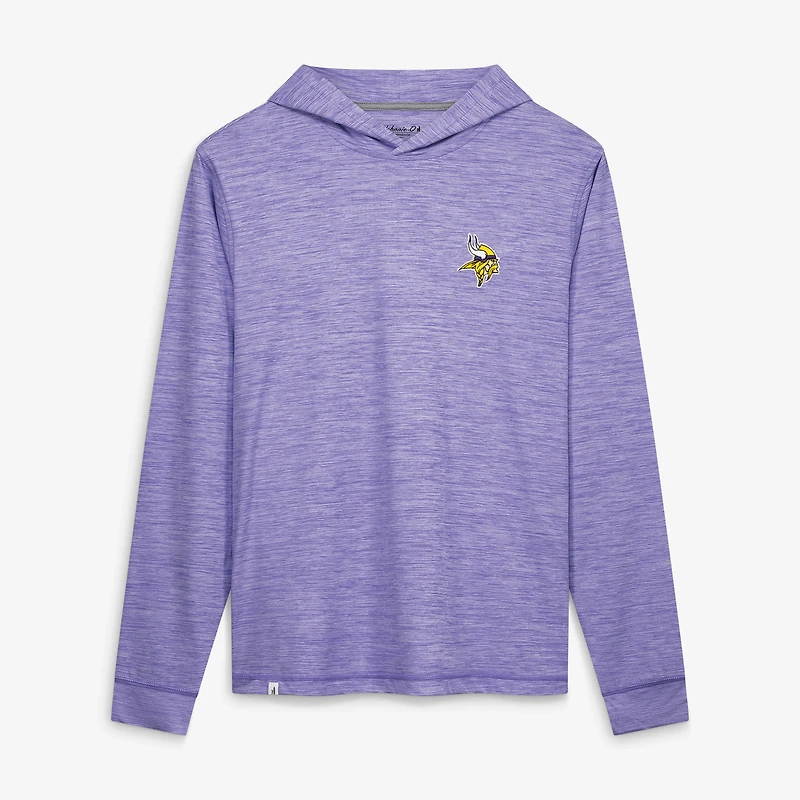 Men's johnnie-O  Heather Purple Minnesota Vikings Talon Long Sleeve Hooded T-Shirt