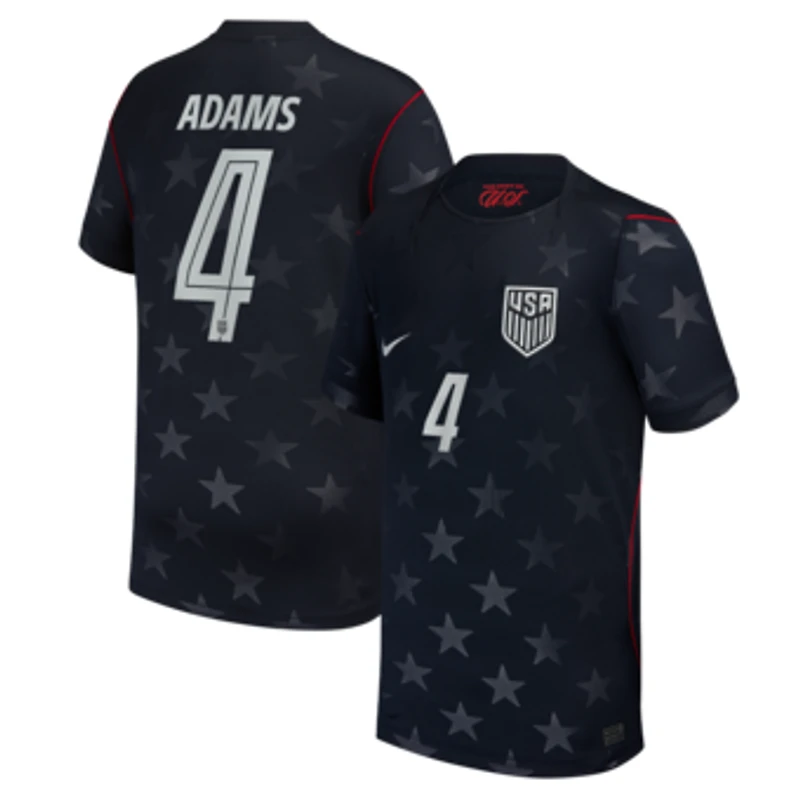 Youth Nike Tyler Adams Blue USMNT 2026 Away Stadium Replica Jersey