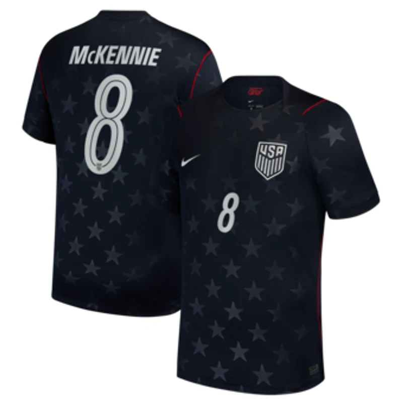 Men's Nike Weston McKennie Blue USMNT 2026 Away Stadium Replica Jersey