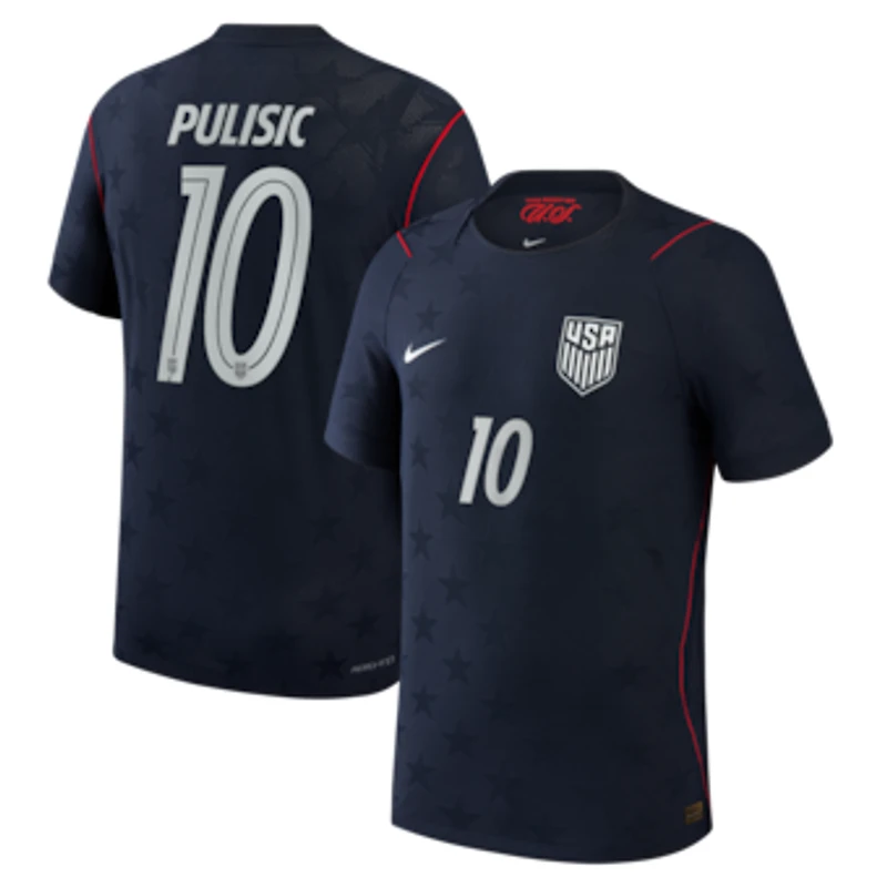 Men's Nike Christian Pulisic Blue USMNT 2026 Away Match Authentic Jersey