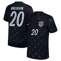 Men's Nike Folarin Balogun Blue USMNT 2026 Away Stadium Replica Jersey