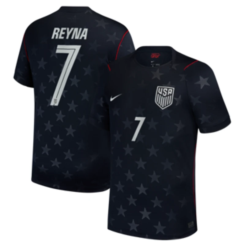 Men's Nike Giovanni Reyna Blue USMNT 2026 Away Stadium Replica Jersey