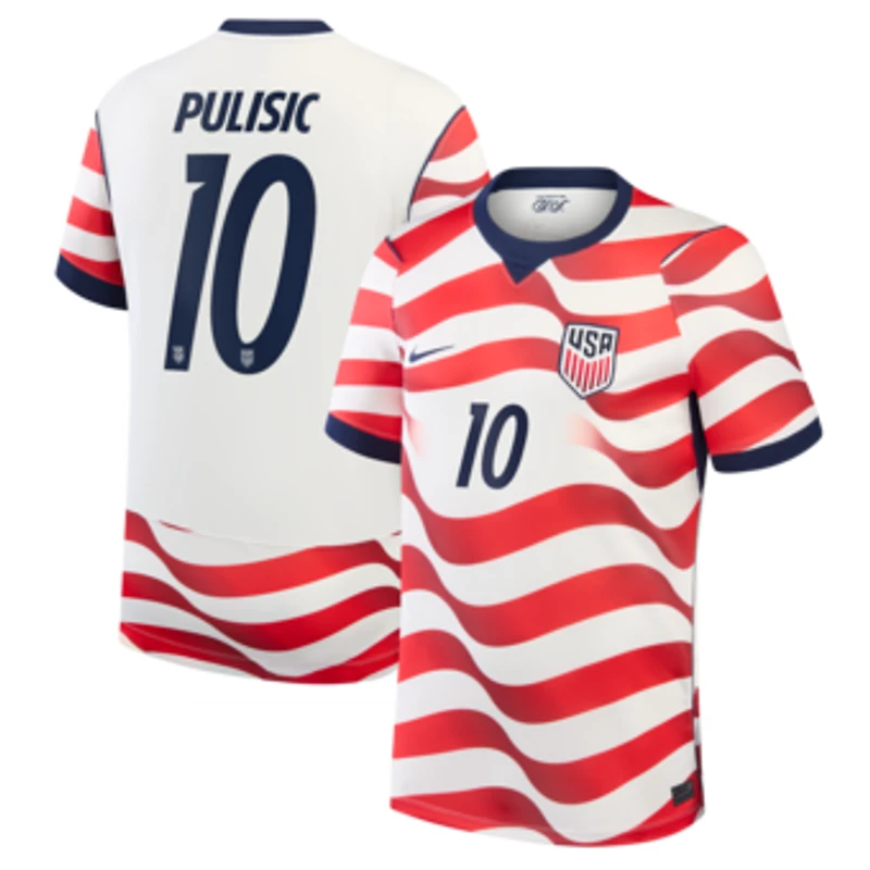Men's Nike Christian Pulisic White USMNT 2026 Home Stadium Replica Jersey