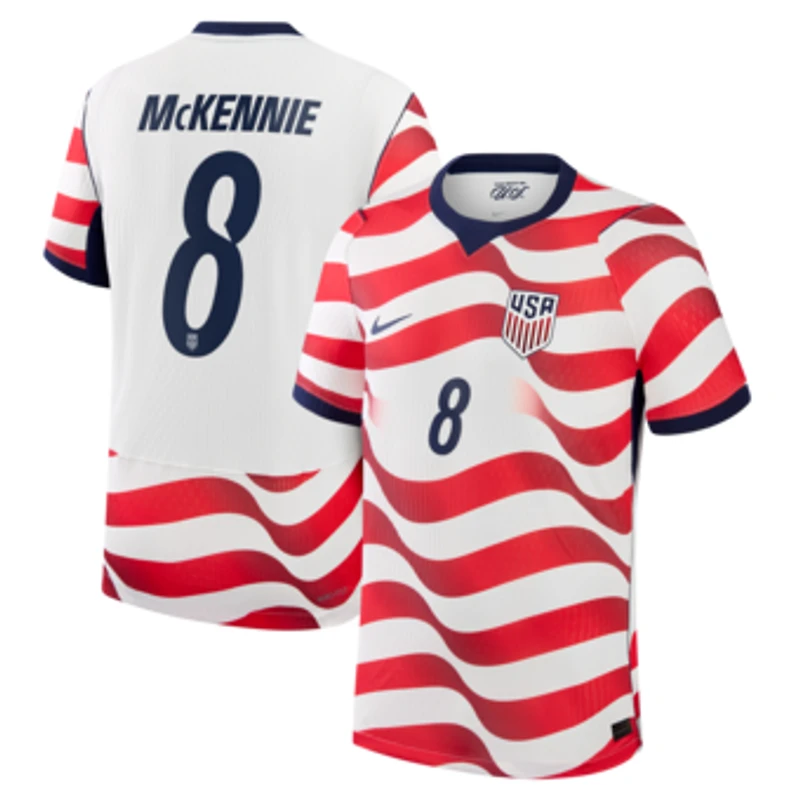 Men's Nike Weston McKennie White USMNT 2026 Home Match Authentic Jersey
