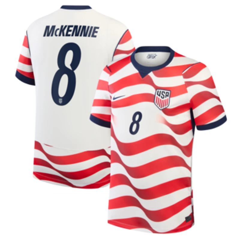 Men's Nike Weston McKennie White USMNT 2026 Home Stadium Replica Jersey