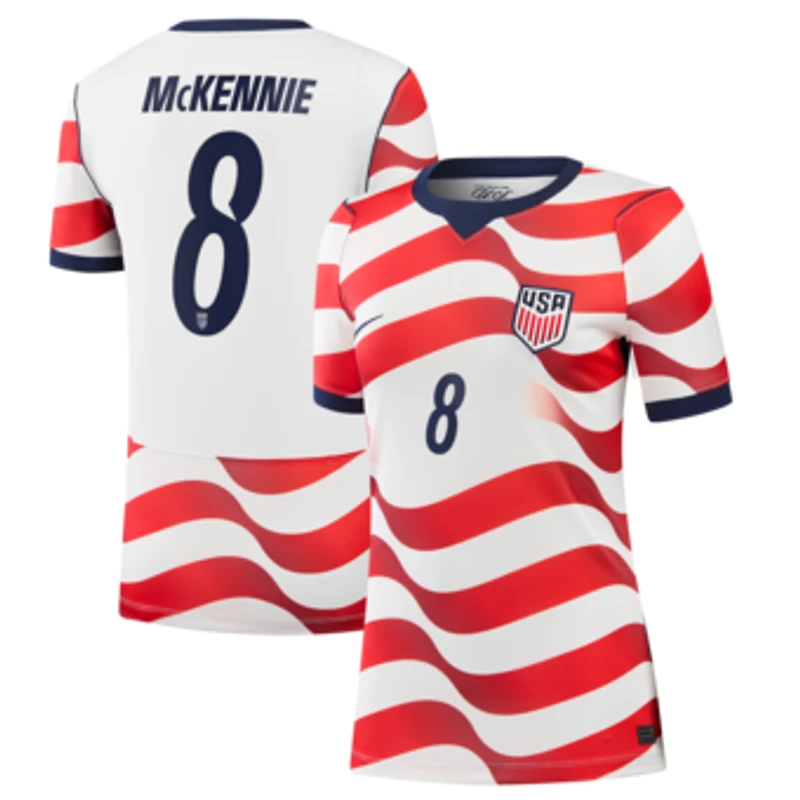 Women's Nike Weston McKennie White USMNT 2026 Home Stadium Replica Jersey
