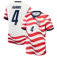 Men's Nike Tyler Adams White USMNT 2026 Home Stadium Replica Jersey