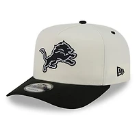 Men's New Era Cream Detroit Lions 2026 Rivalries Collection Fan Pack A-Frame 9FIFTY Snapback Hat