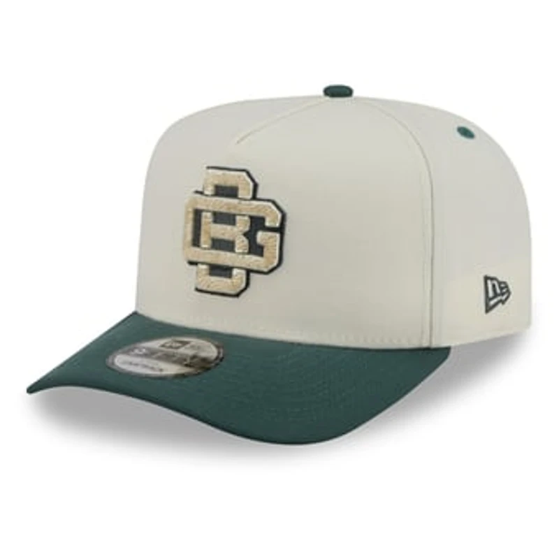 Men's New Era Cream Green Bay Packers 2026 Rivalries Collection Fan Pack A-Frame 9FIFTY Snapback Hat