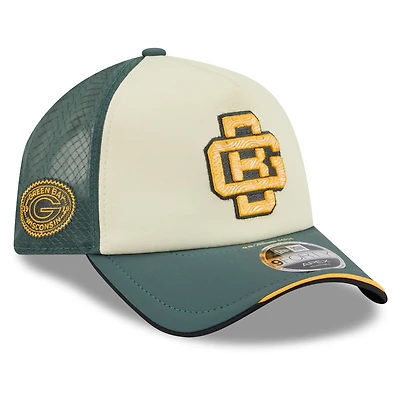 Men's New Era Cream Green Bay Packers 2026 Rivalries Collection 9FORTY Apex Adjustable Hat