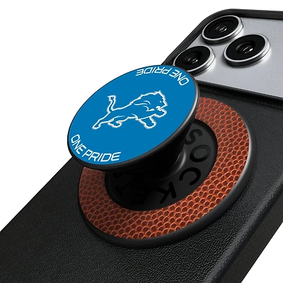 Keyscaper Detroit Lions  Endzone Solid PopSockets Magnetic Phone Grip & Stand