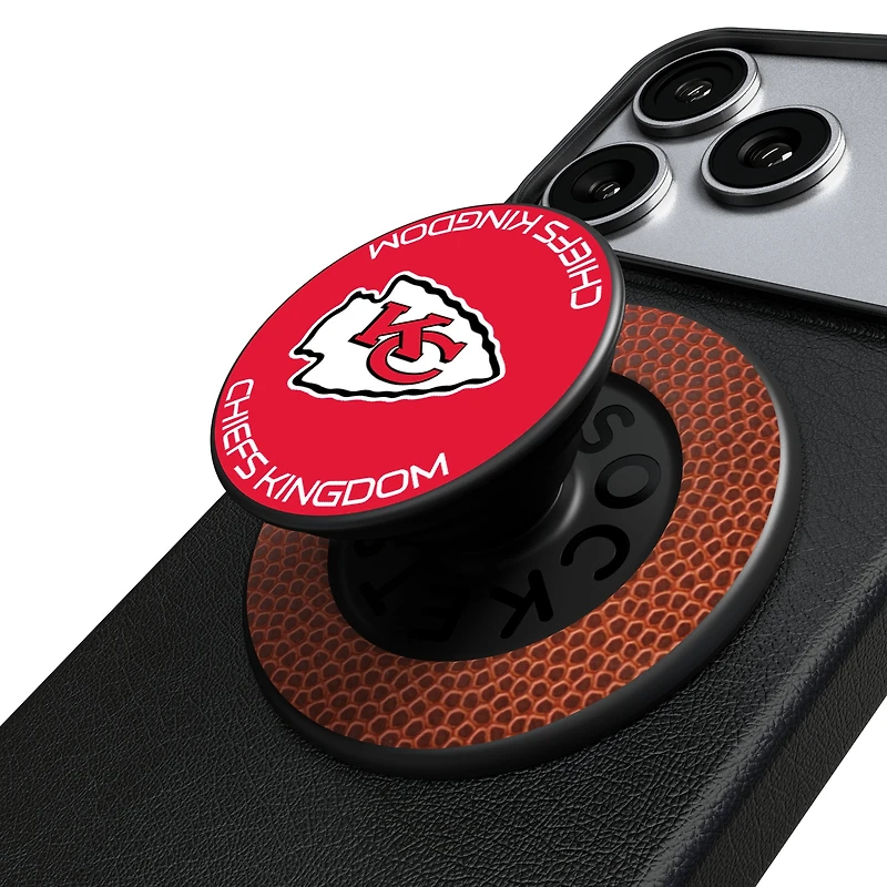 Keyscaper Kansas City Chiefs  Endzone Solid PopSockets Magnetic Phone Grip & Stand