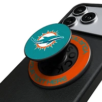 Keyscaper Miami Dolphins Personalized Endzone Solid PopSockets Magnetic Phone Grip & Stand