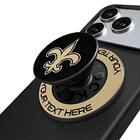 Keyscaper New Orleans Saints Personalized Endzone Solid PopSockets Magnetic Phone Grip & Stand
