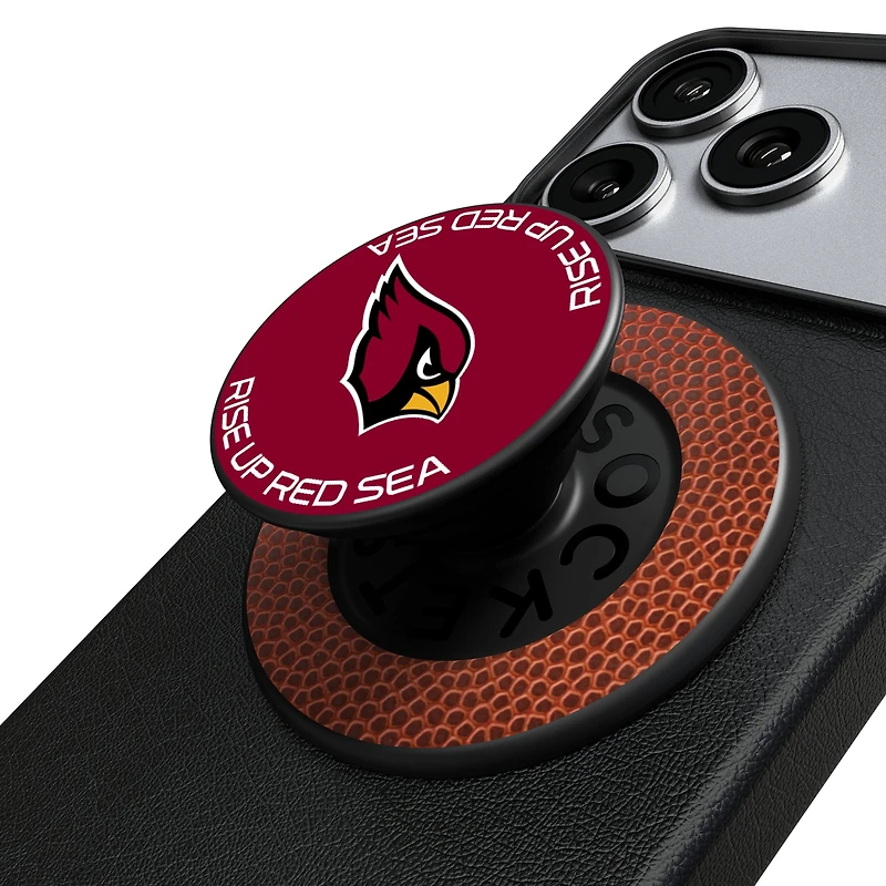 Keyscaper Arizona Cardinals  Endzone Solid PopSockets Magnetic Phone Grip & Stand