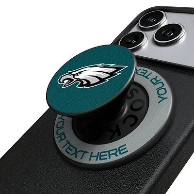Keyscaper Philadelphia Eagles Personalized Endzone Solid PopSockets Magnetic Phone Grip & Stand