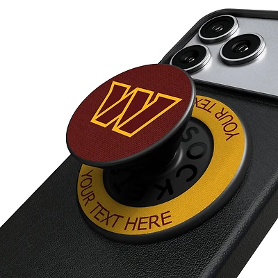 Keyscaper Washington Commanders Personalized Endzone Solid PopSockets Magnetic Phone Grip & Stand