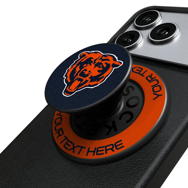 Keyscaper Chicago Bears Personalized Endzone Solid PopSockets Magnetic Phone Grip & Stand