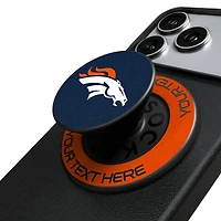 Keyscaper Denver Broncos Personalized Endzone Solid PopSockets Magnetic Phone Grip & Stand