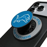 Keyscaper Detroit Lions Personalized Endzone Solid PopSockets Magnetic Phone Grip & Stand