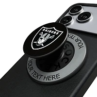 Keyscaper Las Vegas Raiders Personalized Endzone Solid PopSockets Magnetic Phone Grip & Stand