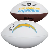 Omarion Hampton Los Angeles Chargers Autographed Wilson White Panel Football