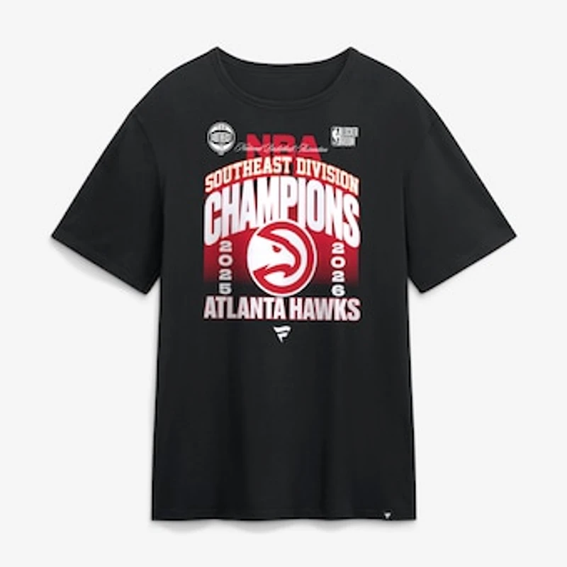 Men's Black Atlanta Hawks 2026 Southeast Division Champions Locker Room T-Shirt