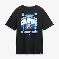 Men's  Black Oklahoma City Thunder 2026 2026 Northwest Division Champions Locker Room T-Shirt