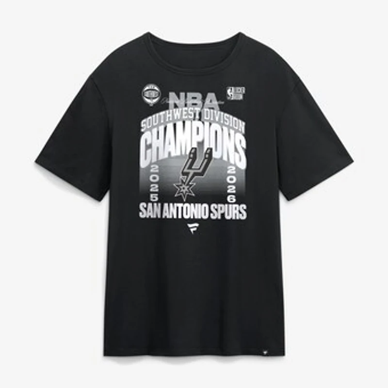 Men's Black San Antonio Spurs 2026 Southwest Division Champions Locker Room T-Shirt