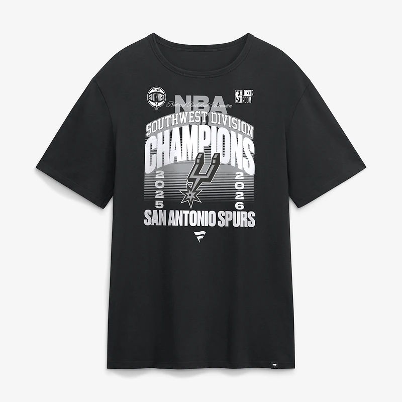 Men's Black San Antonio Spurs 2026 Southwest Division Champions Locker Room T-Shirt