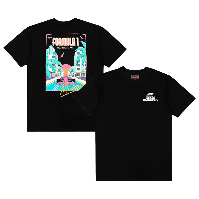 Men's Black 2026 Miami Grand Prix Skyline T-Shirt