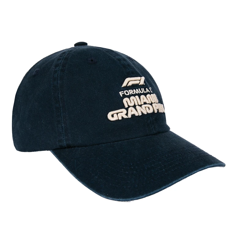 Unisex Navy 2026 Miami Grand Prix Distressed Dad Hat