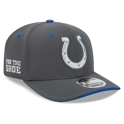 Youth New Era Anthracite Indianapolis Colts 2026 Rivalries Collection 9SEVENTY Adjustable Hat