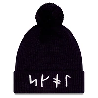 Youth New Era Purple Minnesota Vikings 2026 Rivalries Collection Sideline Cuffed Knit Hat with Pom