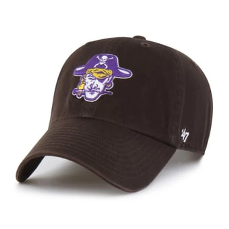 Men's '47  Brown ECU Pirates Vault Clean Up Adjustable Hat