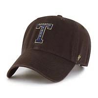 Men's '47  Brown Georgia Tech Yellow Jackets Vault Clean Up Adjustable Hat