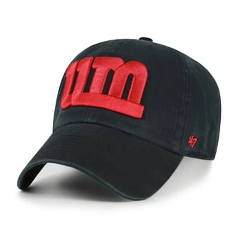 Men's '47 Black Maryland Terrapins Vault Clean Up Adjustable Hat