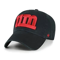 Men's '47  Black Maryland Terrapins Vault Clean Up Adjustable Hat