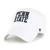 Men's '47  White Penn State Nittany Lions Vault Clean Up Adjustable Hat