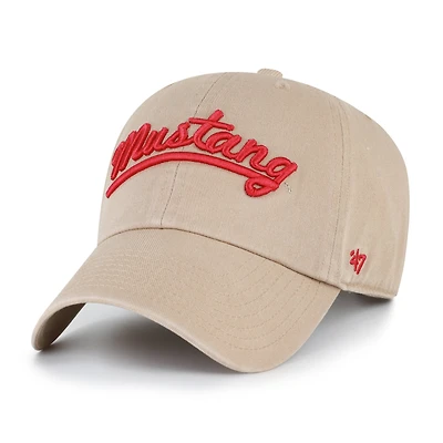 Men's '47 Khaki SMU Mustangs Vault Clean Up Adjustable Hat