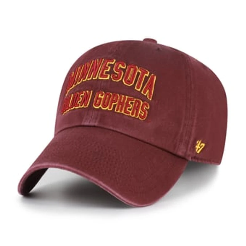 Men's '47 Maroon Minnesota Golden Gophers Vault Clean Up Adjustable Hat