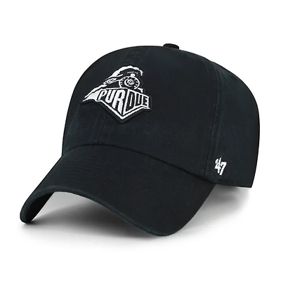Men's '47 Black Purdue Boilermakers Vault Clean Up Adjustable Hat