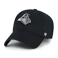 Men's '47  Black Purdue Boilermakers Vault Clean Up Adjustable Hat