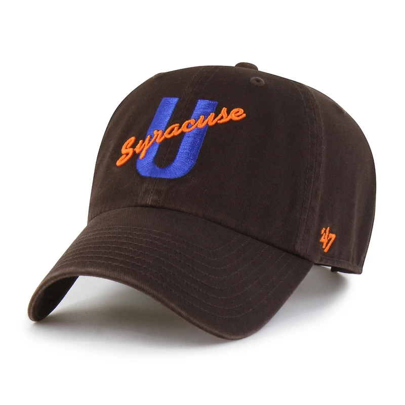 Men's '47 Brown Syracuse Orange Vault Clean Up Adjustable Hat