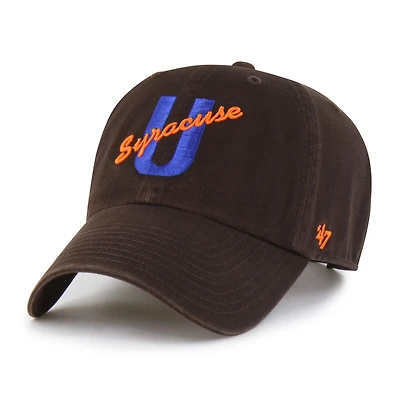 Men's '47 Brown Syracuse Orange Vault Clean Up Adjustable Hat