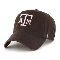 Men's '47  Brown Texas A&M Aggies Vault Clean Up Adjustable Hat