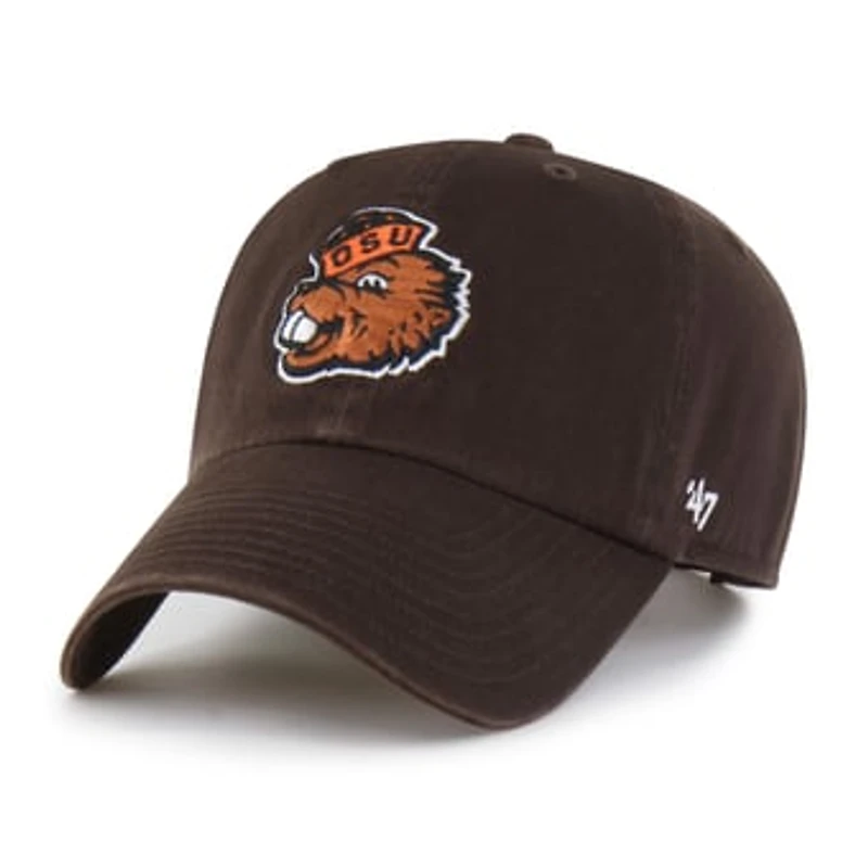 Men's '47 Brown Oregon State Beavers Vault Clean Up Adjustable Hat